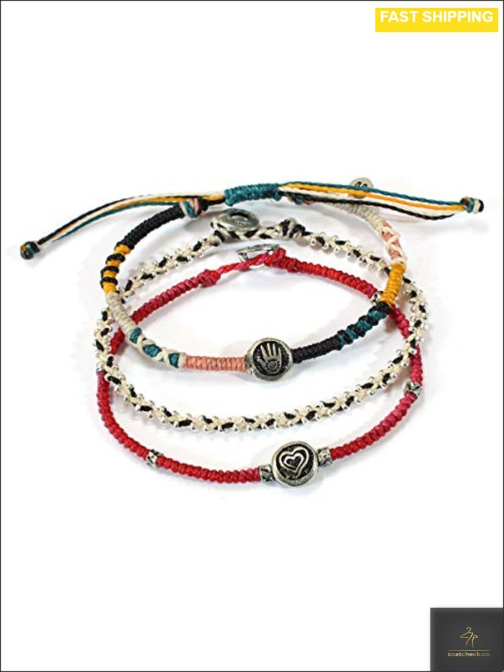 Handmade Woven Beaded Friendship Bracelet Stack Set for Women